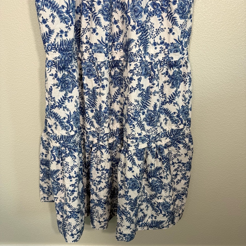 Anthropologie The Somerset Maxi Dress Blue and White Maxi Dress - Picture 11 of 15